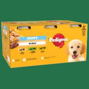 Pedigree Puppy Wet Dog Food Cans (Mixed Selection in Jelly)