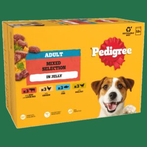 Pedigree Adult Wet Dog Food Pouches (Mixed Selection in Jelly)
