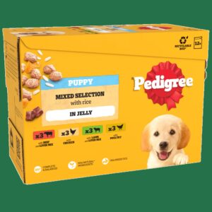 Pedigree Puppy Wet Dog Food Pouches (Mixed Selection in Jelly)